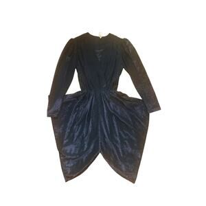 Vintage Wayne Diamond “Diamond’s Run” Metallic Party Dress